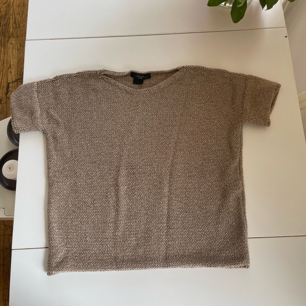 Weekend Max Mara sweater sparkly short sleeve wool.